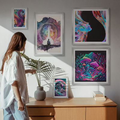 Bilderset fürs sofa Kosmische Inspirationen, Surrealismus