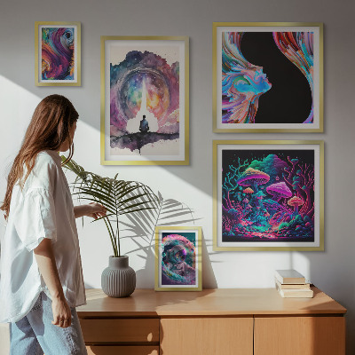 Bilderset fürs sofa Kosmische Inspirationen, Surrealismus