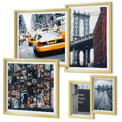 Modernes wandbilder-set Bezaubernde Ausblicke auf New York