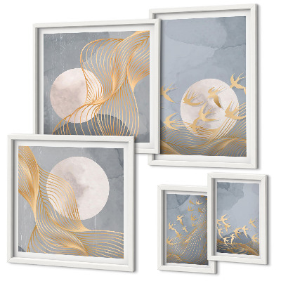 Bildergalerie-set für die wand Harmonie der Natur und Zartheit