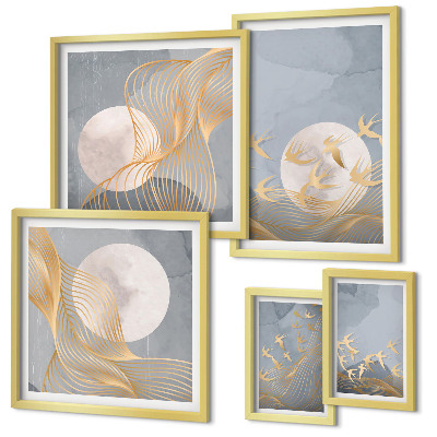 Bildergalerie-set für die wand Harmonie der Natur und Zartheit