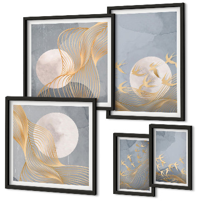 Bildergalerie-set für die wand Harmonie der Natur und Zartheit