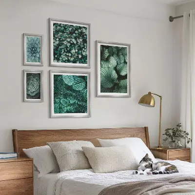 Bilderset fürs Sofa mit Pflanzen- und Sukkulenten-Motiven