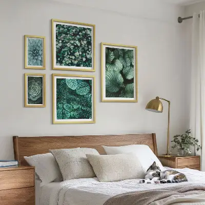 Bilderset fürs Sofa mit Pflanzen- und Sukkulenten-Motiven