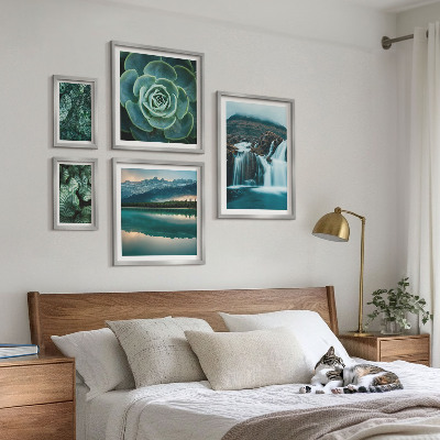 Bildergalerie-set für die wand Grüne Pflanzen, Wasserfälle, Natur