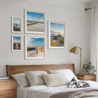 Bilderset fürs sofa Leuchttürme und Strände am Meer