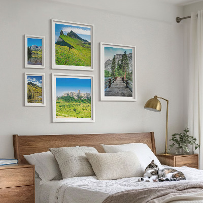 Bilderset fürs sofa Berglandschaften, Wasserfälle