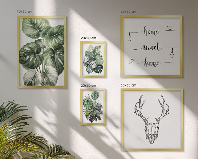 Modernes wandbilder-set Pflanzenmotive mit Naturbezug