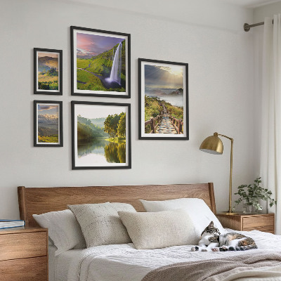 Bilderset fürs sofa Landschaften, Wasserfälle, Berge