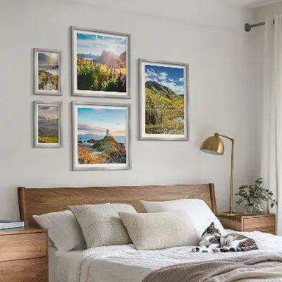 Bildergalerie-Set für die Wand mit Berglandschaften und Naturmotiven