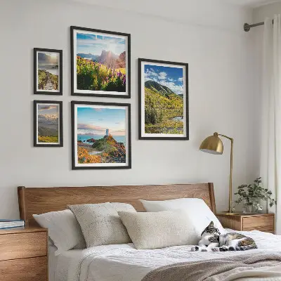 Bildergalerie-Set für die Wand mit Berglandschaften und Naturmotiven
