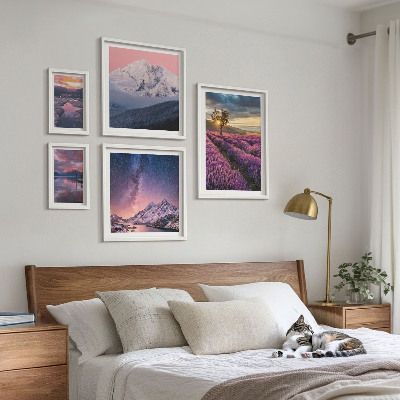 Bilderset fürs sofa Naturlandschaften, Lavendelberge