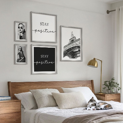 Modernes wandbilder-set Stilvolle Grafikmode aus Paris