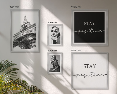 Modernes wandbilder-set Stilvolle Grafikmode aus Paris