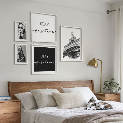 Modernes wandbilder-set Stilvolle Grafikmode aus Paris
