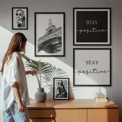 Modernes wandbilder-set Stilvolle Grafikmode aus Paris
