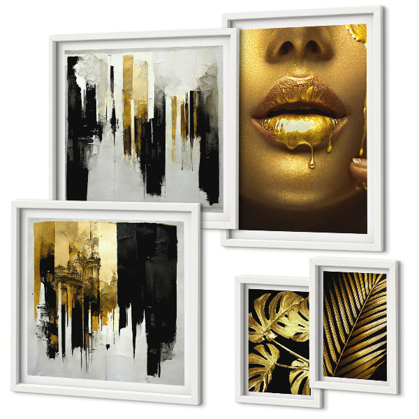 Bildergalerie-set für die wand Glamouröse Pflanzengesichter