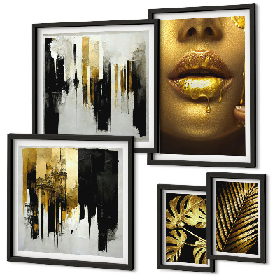 Bildergalerie-set für die wand Glamouröse Pflanzengesichter