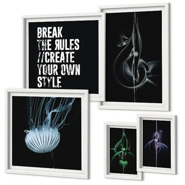 Bildergalerie-Set für die Wand mit abstrakten kreativen Motiven