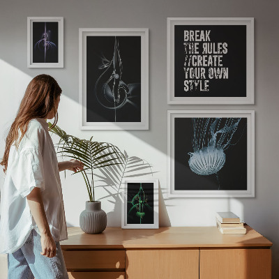 Bildergalerie-set für die wand Abstrakte kreative Motive