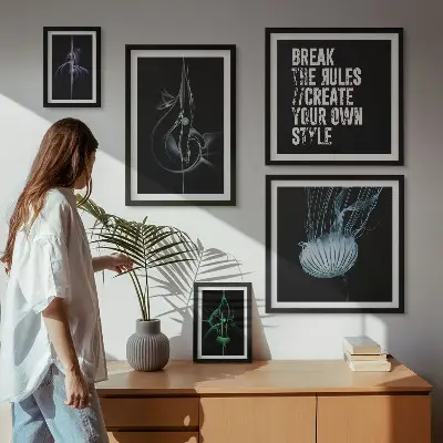 Bildergalerie-Set für die Wand mit abstrakten kreativen Motiven