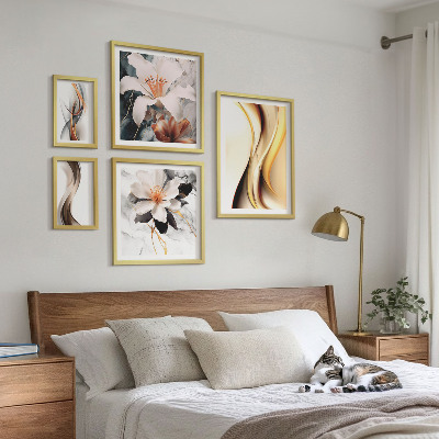 Bildergalerie-set für die wand Stilvolle abstrakte Blumen