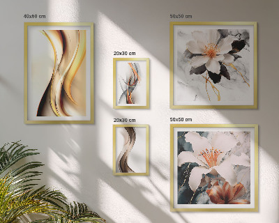 Bildergalerie-set für die wand Stilvolle abstrakte Blumen