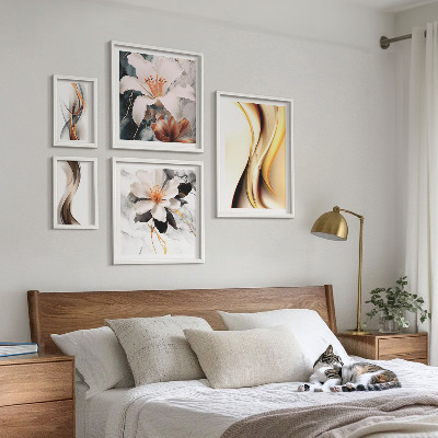 Bildergalerie-set für die wand Stilvolle abstrakte Blumen