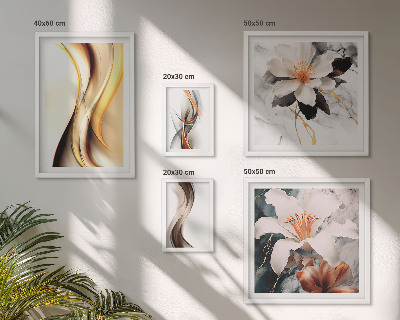 Bildergalerie-set für die wand Stilvolle abstrakte Blumen