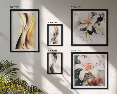 Bildergalerie-set für die wand Stilvolle abstrakte Blumen