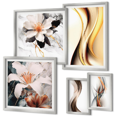 Bildergalerie-set für die wand Stilvolle abstrakte Blumen