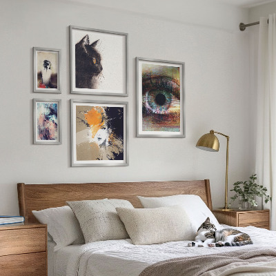 Modernes wandbilder-set Abstraktion von Porträts in der modernen Kunst