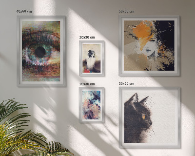 Modernes wandbilder-set Abstraktion von Porträts in der modernen Kunst