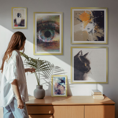 Modernes wandbilder-set Abstraktion von Porträts in der modernen Kunst
