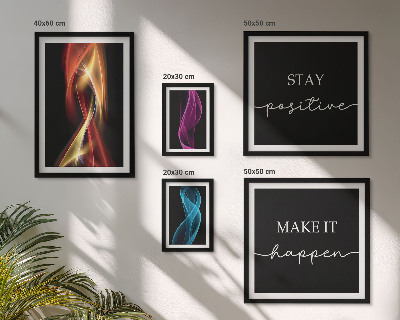 Modernes wandbilder-set Zitate, Lichtmuster, Inspirationen