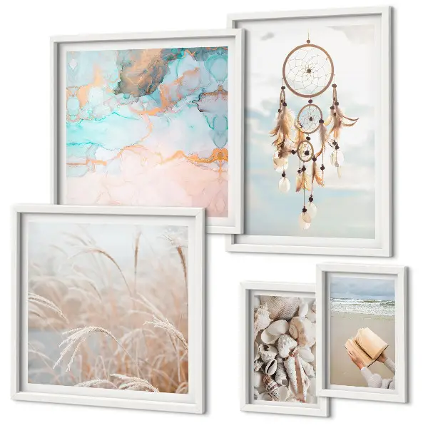 Wandbilder-Set Boho Träume Strand und Natur