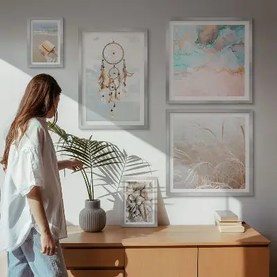 Wandbilder-Set Boho Träume Strand und Natur