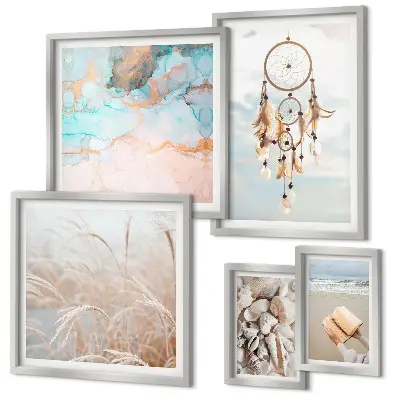 Wandbilder-Set Boho Träume Strand und Natur