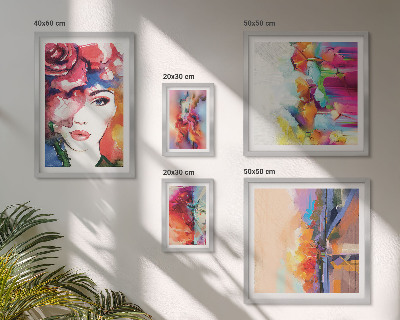Bildergalerie-set für die wand Farbenfrohe abstrakte Porträts