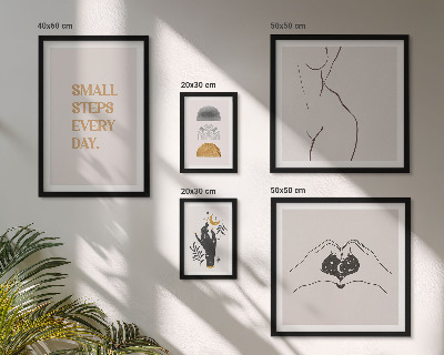 Bildergalerie-set für die wand Motivation, positives Denken, Minimalismus