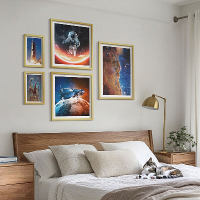 Bilderset fürs sofa Raumfahrt in der Galaxie