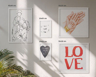 Bildergalerie-set für die wand Familie, Liebe, Wärme, Glück