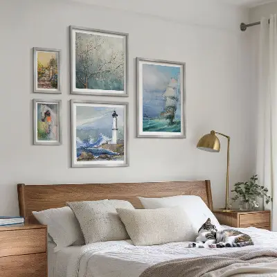 Modernes Wandbild-Set mit Meeresabenteuer und Landschaften