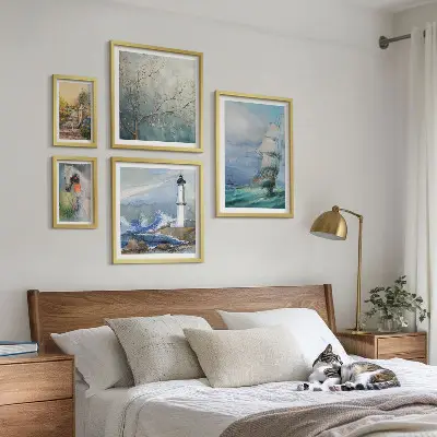 Modernes Wandbild-Set mit Meeresabenteuer und Landschaften