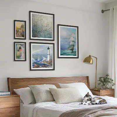 Modernes Wandbild-Set mit Meeresabenteuer und Landschaften