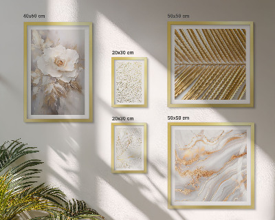 Modernes wandbilder-set Stilvolle Blumenmotive