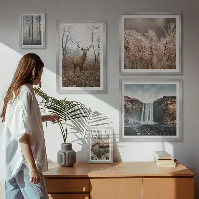 Bildergalerie-Set für die Wand mit Wildtierlandschaften