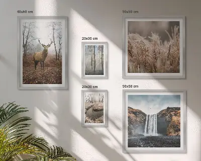 Bildergalerie-Set für die Wand mit Wildtierlandschaften