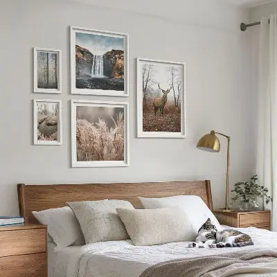 Bildergalerie-Set für die Wand mit Wildtierlandschaften