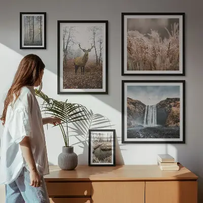 Bildergalerie-Set für die Wand mit Wildtierlandschaften